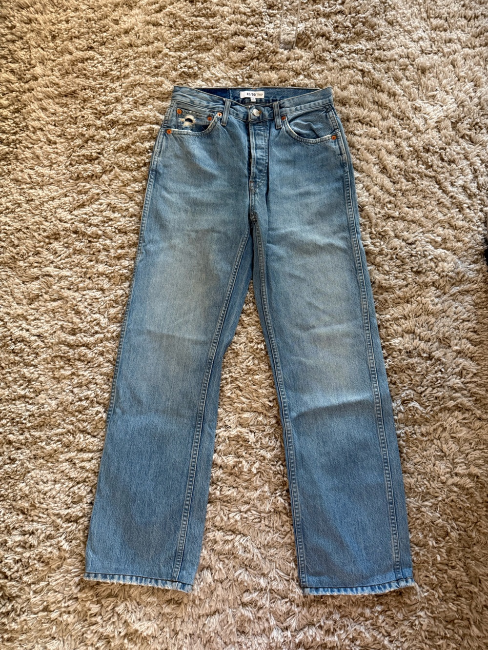 Re/Done wax jeans